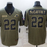 Men's Carolina Panthers Christian McCaffrey #22 Brown Player Game Jersey1