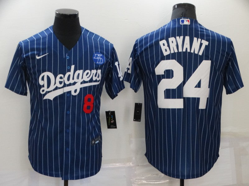 Men's Los Angeles Dodgers Kris Bryant #8-24 Blue Player Jersey1