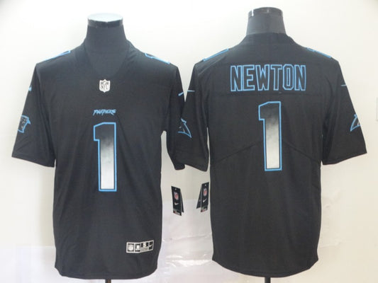 Men's Carolina Panthers #1 Cam Newton Black Game Jersey1