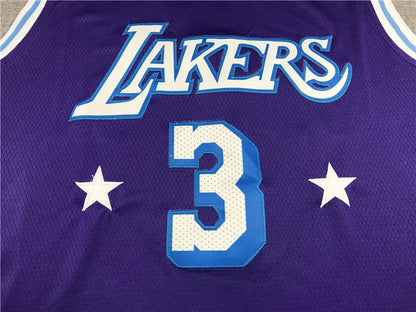 Men's Los Angeles Lakers Anthony Davis #3 Purple Swingman Jersey1 - City Edition