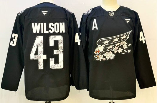 Men's Washington Capitals Tom Wilson #43 Fanatics Black Player Jersey