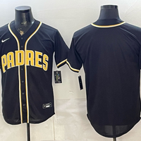 Men's San Diego Padres Fashion Replica Black Out Jersey