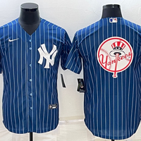 Men's New York Yankees1 Blue Replica Team Jersey