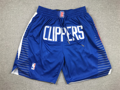 Men's LA Clippers Royal Icon Edition Pocket Shorts1