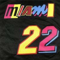 Men's Miami Heat Jimmy Butler #22 Black Swingman Player Jersey1 - City Edition