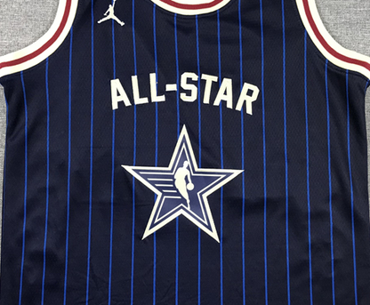 Men's Milwaukee Bucks Giannis Antetokounmpo #34 Navy 2024 NBA All-Star Game Swingman Jersey1