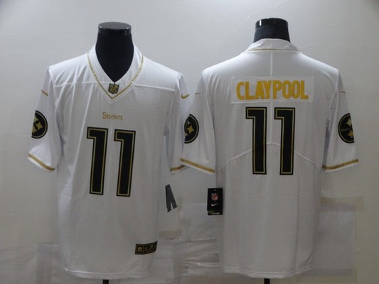 Men's Pittsburgh Steelers Chase Claypool #11 White Alternate Game Jersey1