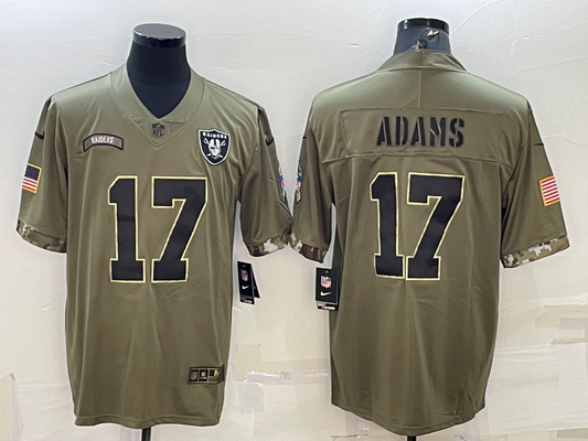 Men's Las Vegas Raiders #17 Davante Adams Game Jersey1 Stitched American Football Jerseys