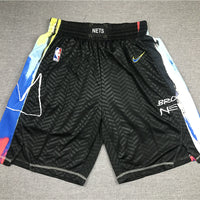 Men's Brooklyn Nets Black City Edition Basketball Shorts1