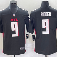 Men's Atlanta Falcons Desmond Ridder #9 Black Game Jersey1