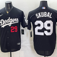 Men's Los Angeles Dodgers Tarik Skubal #29 Black Limited Player Jersey
