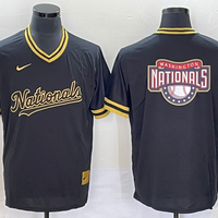 Men's Washington Nationals Black Alternate Authentic Team Jersey1
