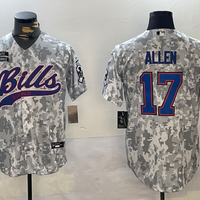 Men's Buffalo Bills Josh Allen #17 Arctic Camo 2024 Salute to Service Player Jersey1