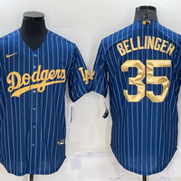 Men's Los Angeles Dodgers Cody Bellinger #35 Blue Replica Game Jersey1