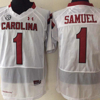 Men's South Carolina Gamecock Deebo Samuel #1 White Player Game Jersey