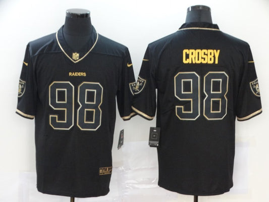 Men's Las Vegas Raiders Maxx Crosby #98 Black Game Jersey1