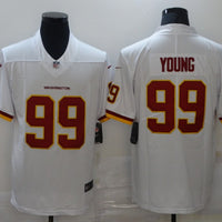 Men's Washington Commanders Chase Young #99 White Game Jersey1