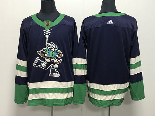 Men's Vancouver Canucks Blue Blank Jersey1
