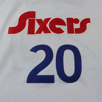 Men's Philadelphia 76ers Jared McCain #20 White 2024/25 Swingman Player Jersey1 - City Edition