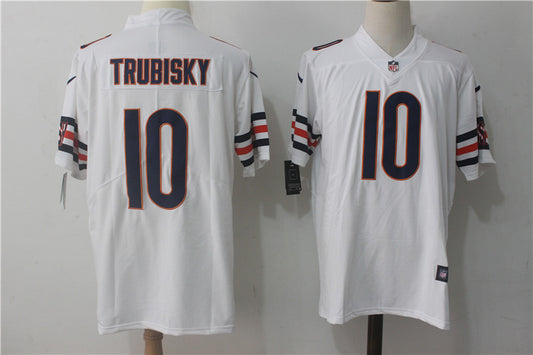Men's Chicago Bears Mitch Trubisky #10 White Game Jersey1