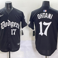 Men's Los Angeles Dodgers Shohei Ohtani #17 Black Alternate Game Jersey