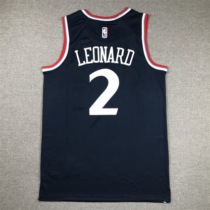 Men's LA Clippers Kawhi Leonard #2 Navy Swingman Player Jersey1