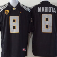 Men's Oregon Ducks Marcus Mariota #8 Black Team Jersey
