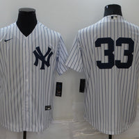 Men's New York Yankees Nick Swisher #33 White Replica Player Name Jersey1