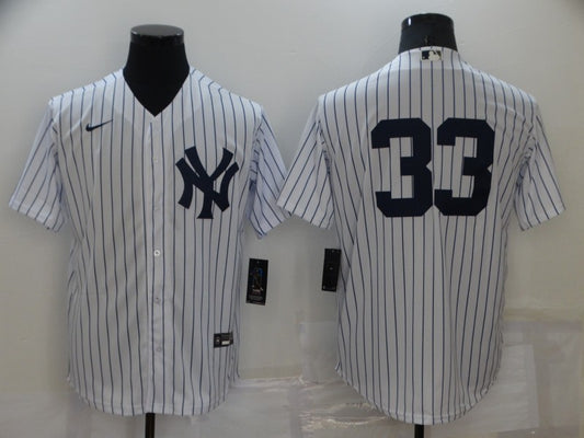 Men's New York Yankees Nick Swisher #33 White Replica Player Name Jersey1
