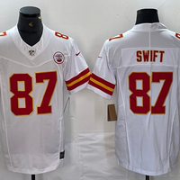 Taylor Swift #87 Kansas City Chiefs White Game Player Jersey - JerseysFreak