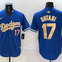 Men's Los Angeles Dodgers Shohei Ohtani #17 Royal 2025 Gold Collection Limited Jersey1