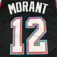 Men's Memphis Grizzlies Ja Morant #12 Black Classics Swingman Jersey1