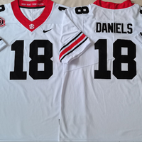 Men's Georgia Bulldogs JT Daniels #18 White Player Jersey
