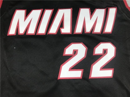 Men's Miami Heat Jimmy Butler #22 Black 2022/23 Swingman Jersey1 - Icon Edition