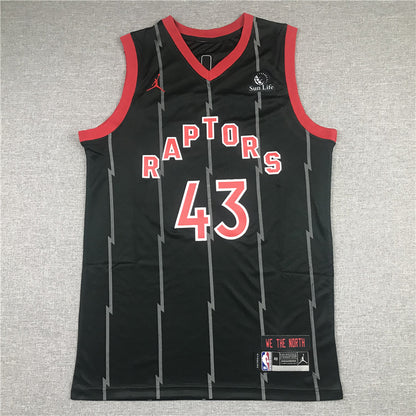 Men's Toronto Raptors Pascal Siakam Black 2020/21 Swingman Jersey1