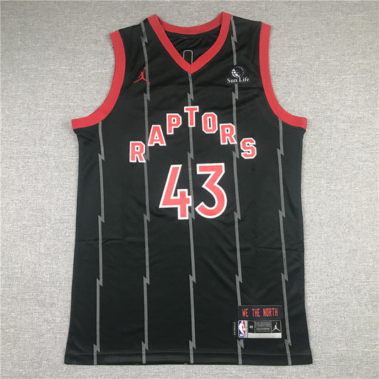 Men's Toronto Raptors Pascal Siakam Black 2020/21 Swingman Jersey1