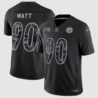 Men's Pittsburgh Steelers T.J. Watt #90 Black 2026 Salute to Service Stitched Limited Jersey
