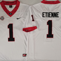 Men's Georgia Bulldogs Trevor Etienne #1 White Game Jersey