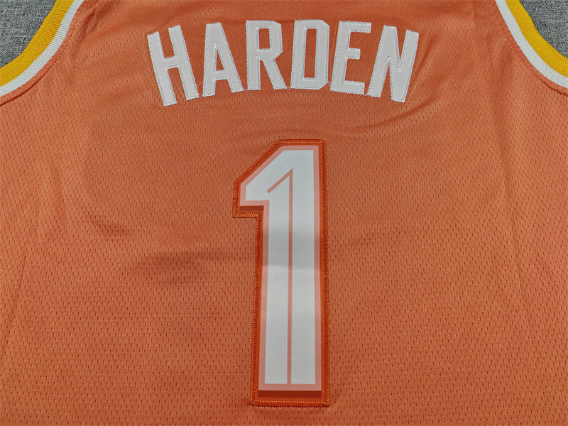 Men's Cleveland Cavaliers James Harden #1 Orange 2025/26 Swingman Jersey - City Edition
