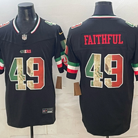 Men's San Francisco 49ers The Faithful #49 Black Game Jersey