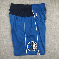 Men's Dallas Mavericks Blue Basketball Shorts1