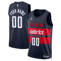 Washington Wizards Navy 2024-25 Custom Swingman Jersey Statement Edition - JerseysFreak