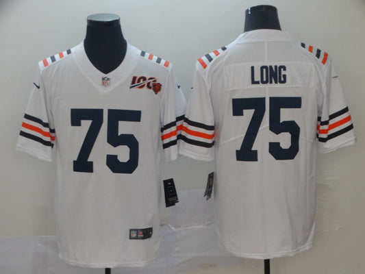 Men's Chicago Bears Kyle Long #75 White Game Jersey1
