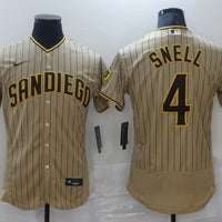 Men's San Diego Padres Wil Myers #4 Khaki Player Stitched Jersey1