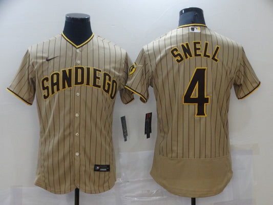 Men's San Diego Padres Wil Myers #4 Khaki Player Stitched Jersey1