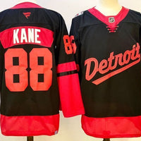 Men's Detroit Red Wings Patrick Kane #88 Fanatics Black Player Jersey