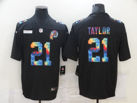 Men's Washington Commanders Sean Taylor #21 Black Game Player Jersey1