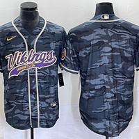 Men's Minnesota Vikings Grey Camouflage Blank Jersey1