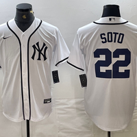 Men's New York Yankees Juan Soto #22 White Limited Game Jersey1