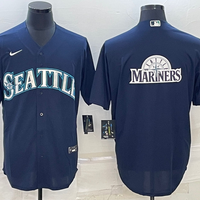 Men's Seattle Mariners Navy Alternate Replica Team Jersey1